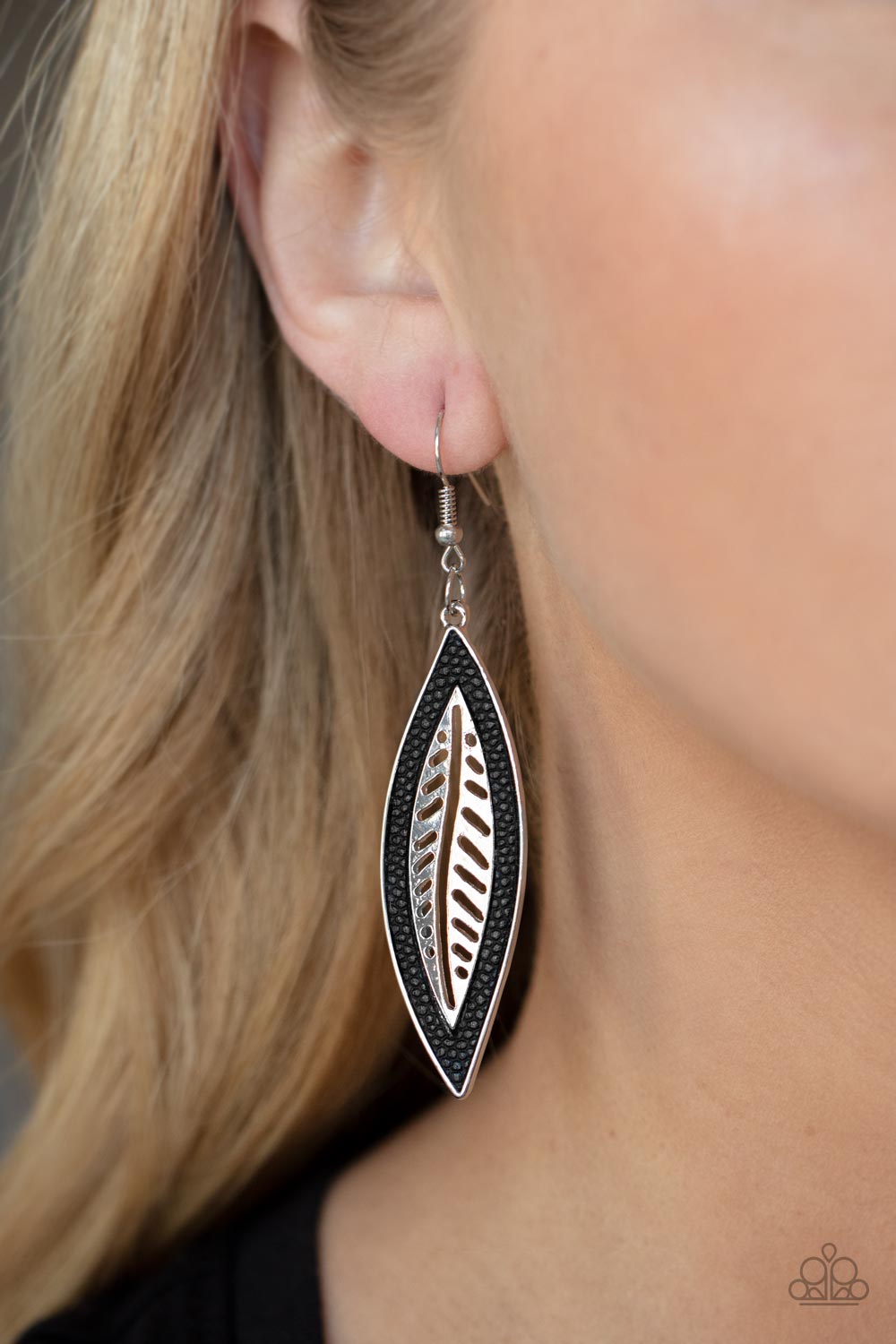 Leather Lagoon Paparazzi Accessories Earrings