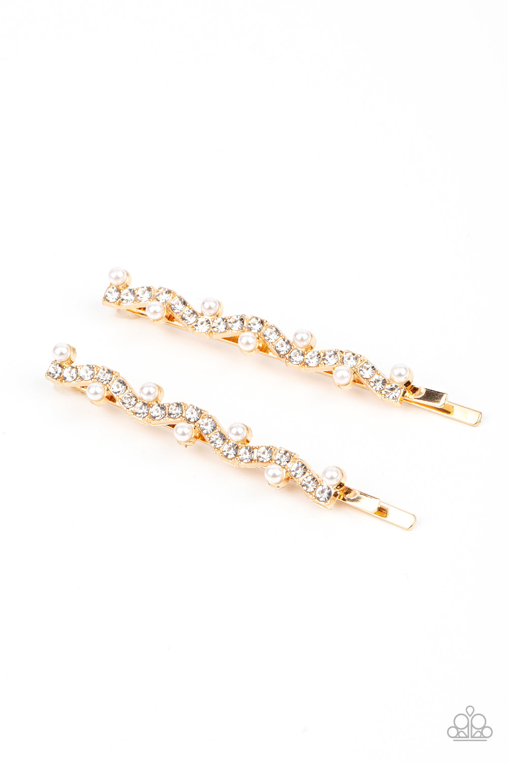 Ballroom Banquet Paparazzi Hair Clip - Gold