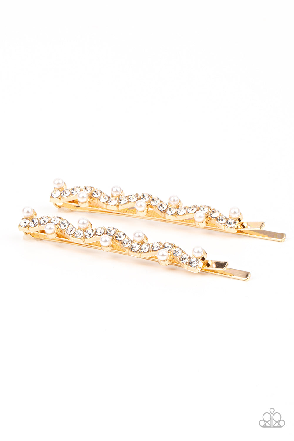 Ballroom Banquet Paparazzi Hair Clip - Gold