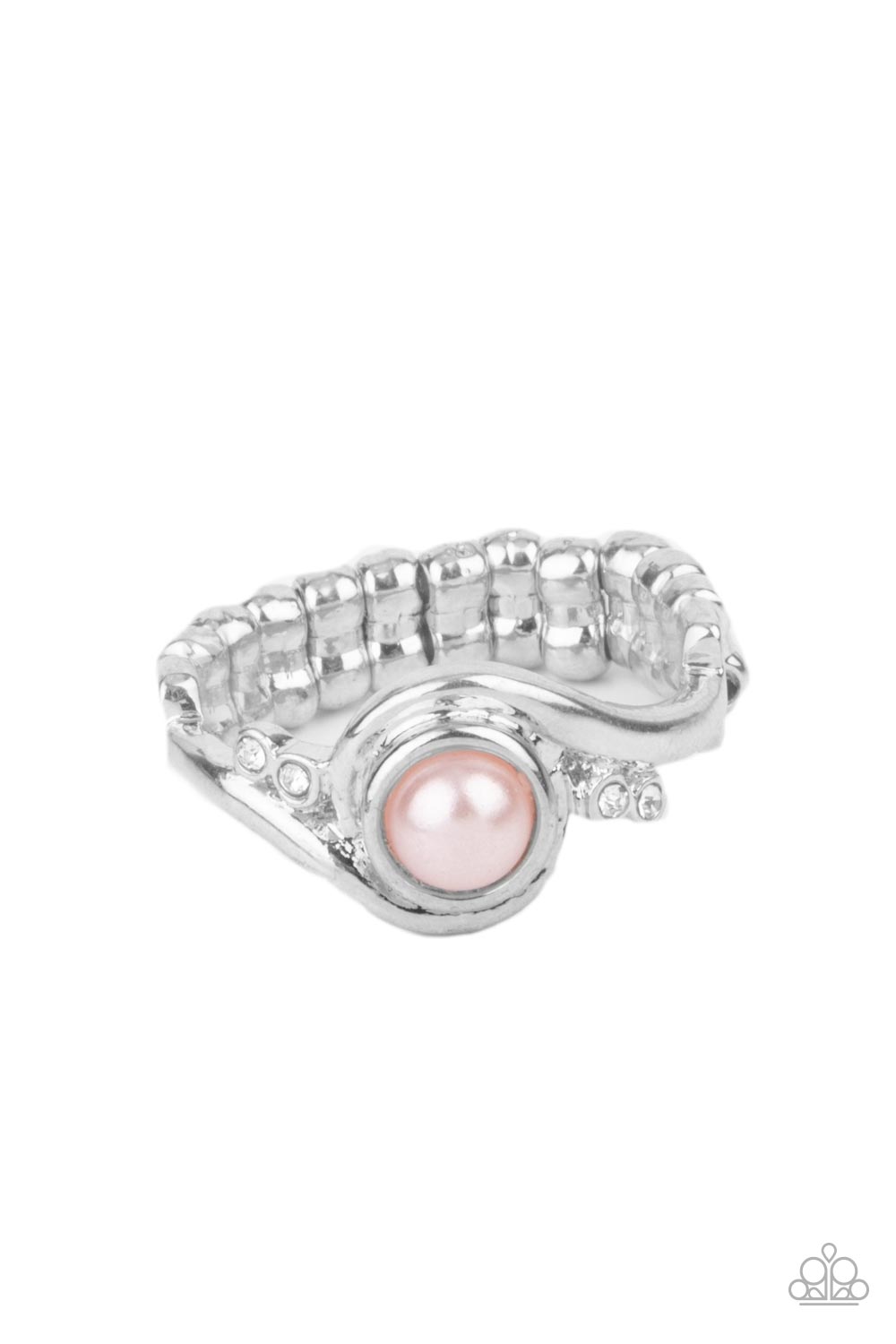 Pearly Pizzazz Paparazzi Accessories Ring Pink