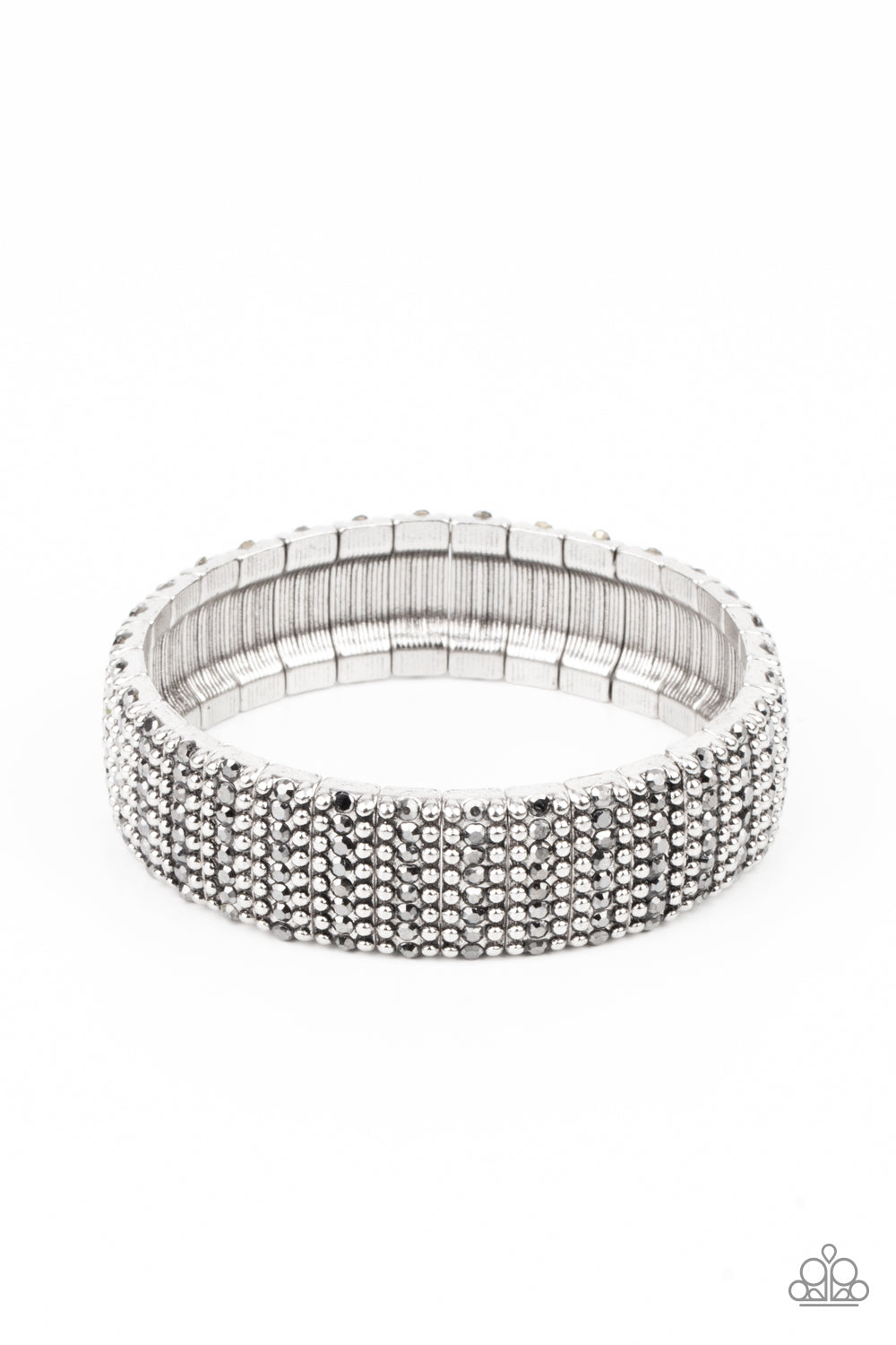 The GRIT Factor Paparazzi Accessories Bracelet Silver