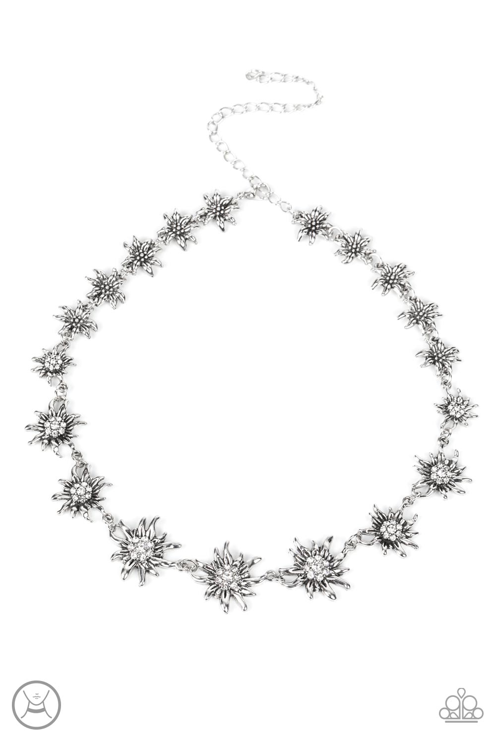 Get Up and GROW -Paparazzi Accessories Necklace with Earrings White