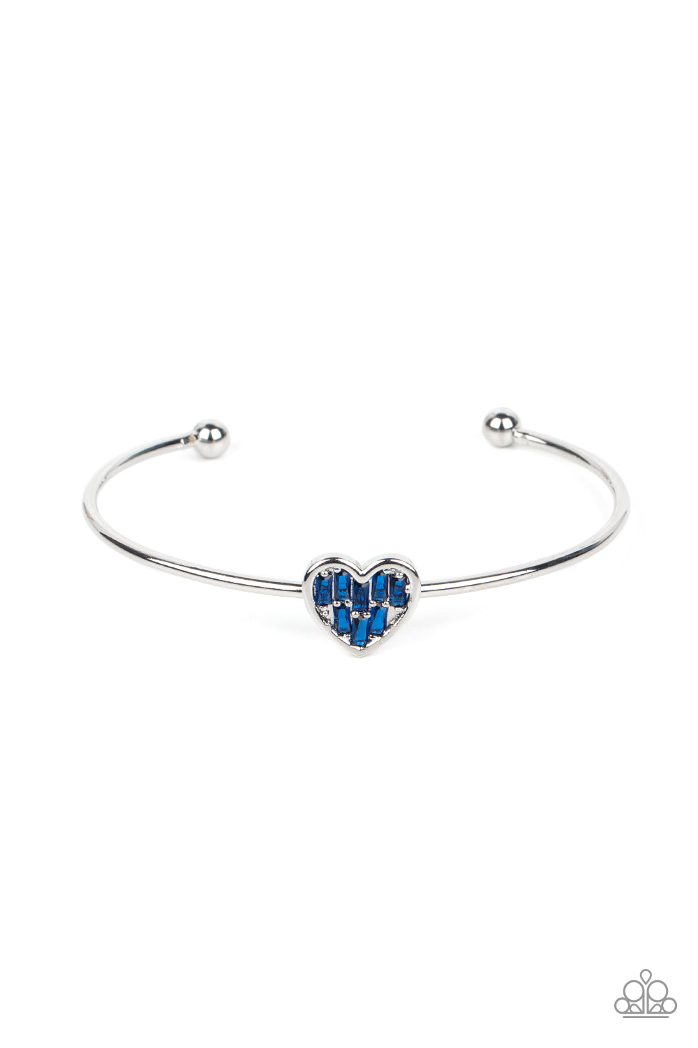 Heart of Ice Paparazzi Accessories Cuff Bracelet Blue