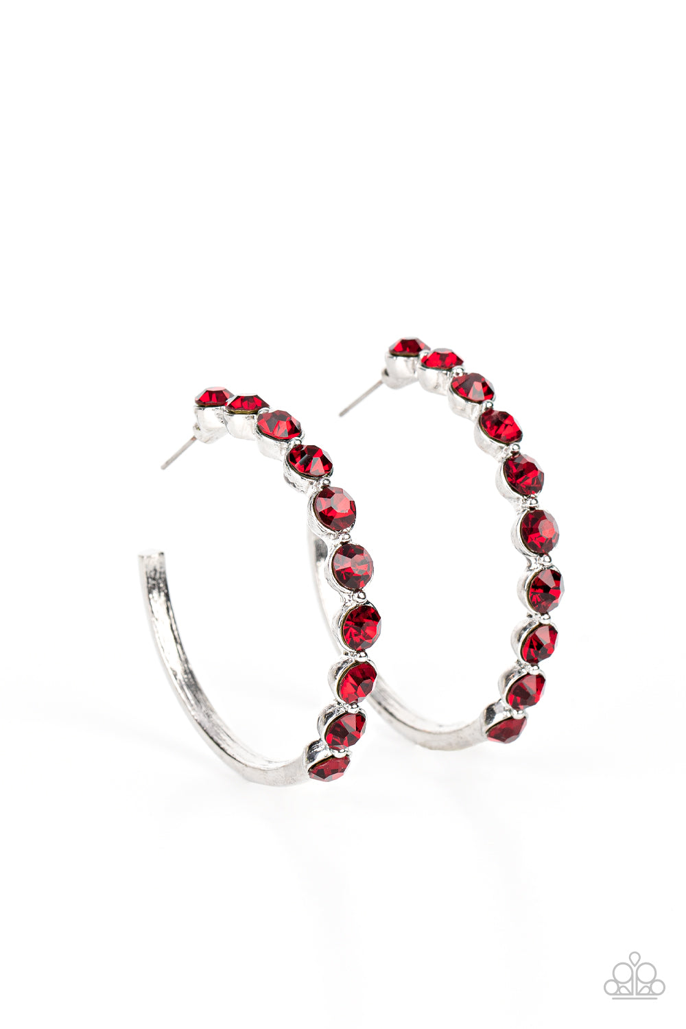 Photo Finish Paparazzi Accessories Earrings -Red