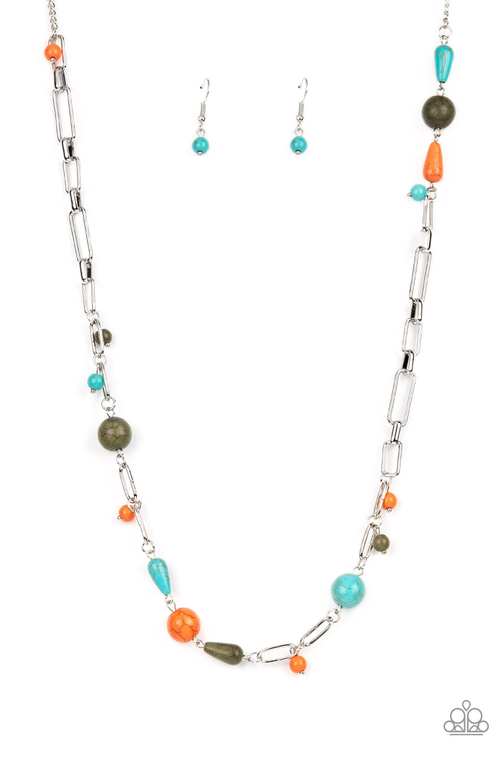 Desert Journey Paparazzi Accessories Necklace with Earrings Multi
