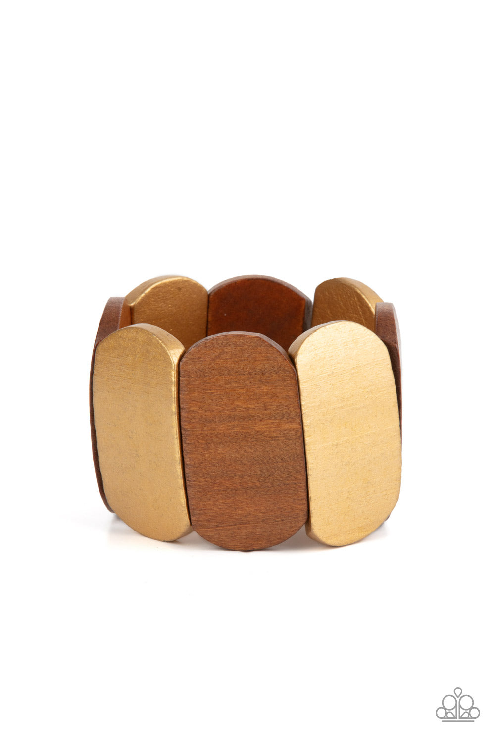 Natural Nirvana Paparazzi Accessories Bracelet -Gold