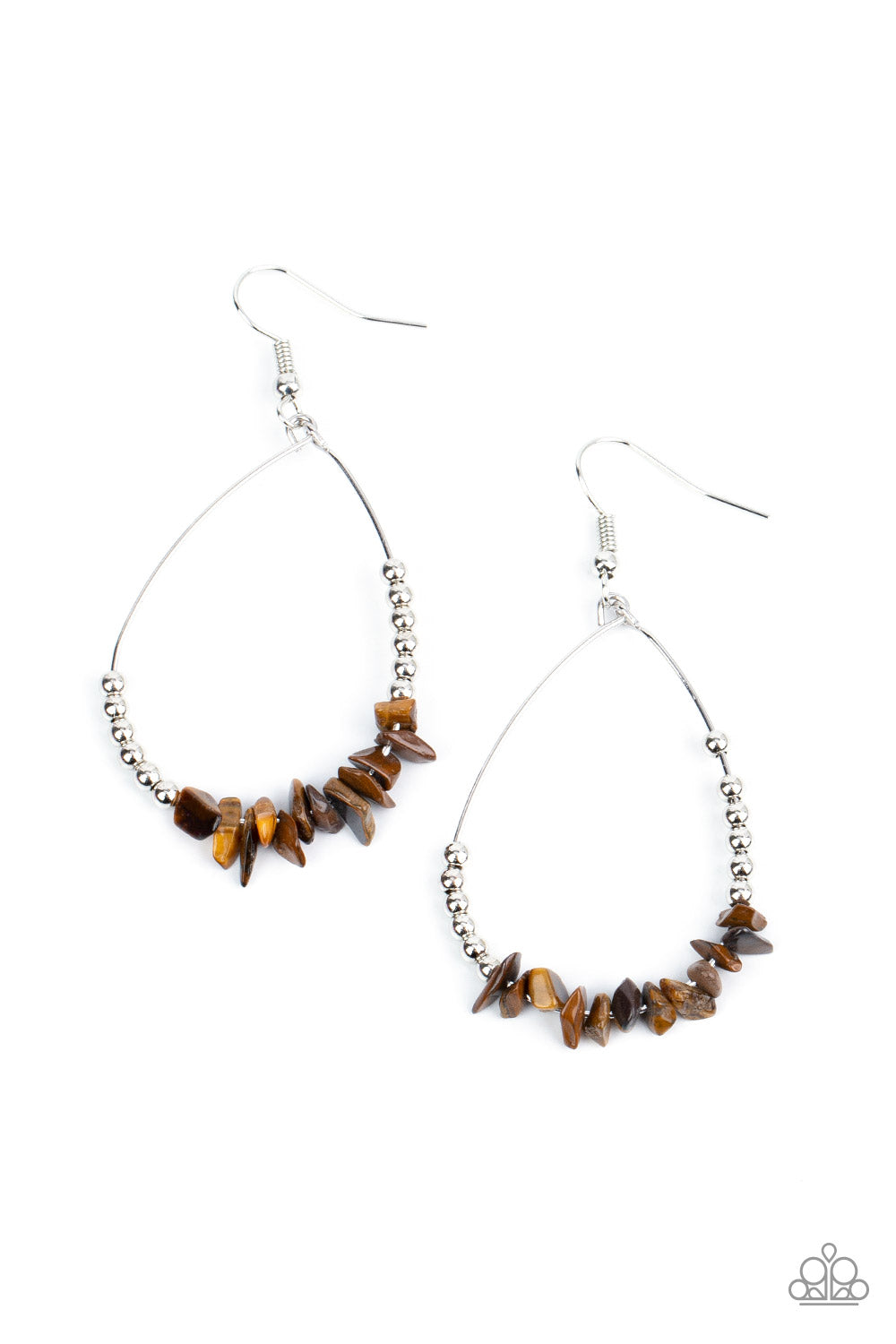 Come Out of Your SHALE Paparazzi Accessories Earrings -Brown