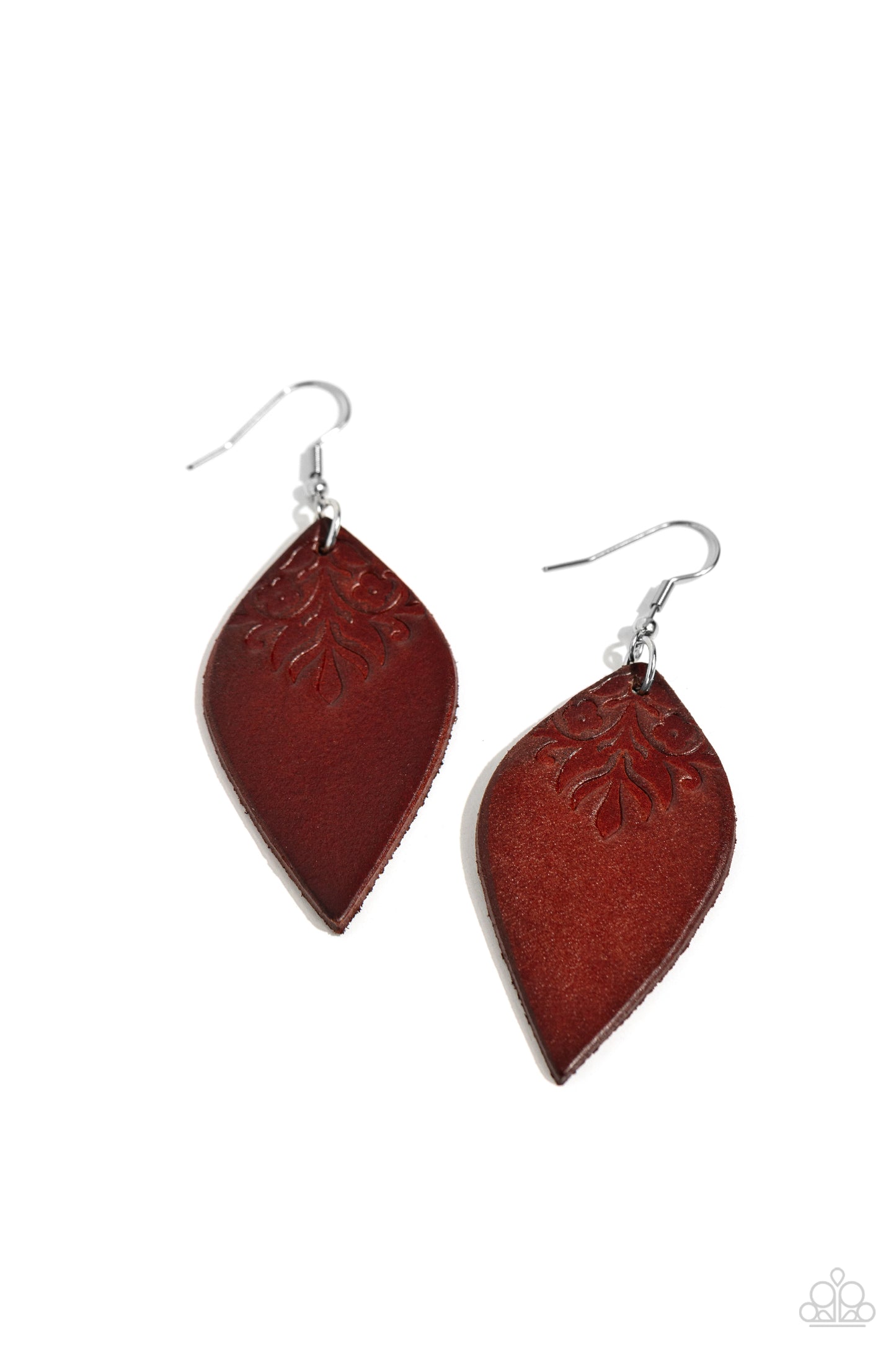 Naturally Nostalgic Paparazzi Accessories Earrings - Brown