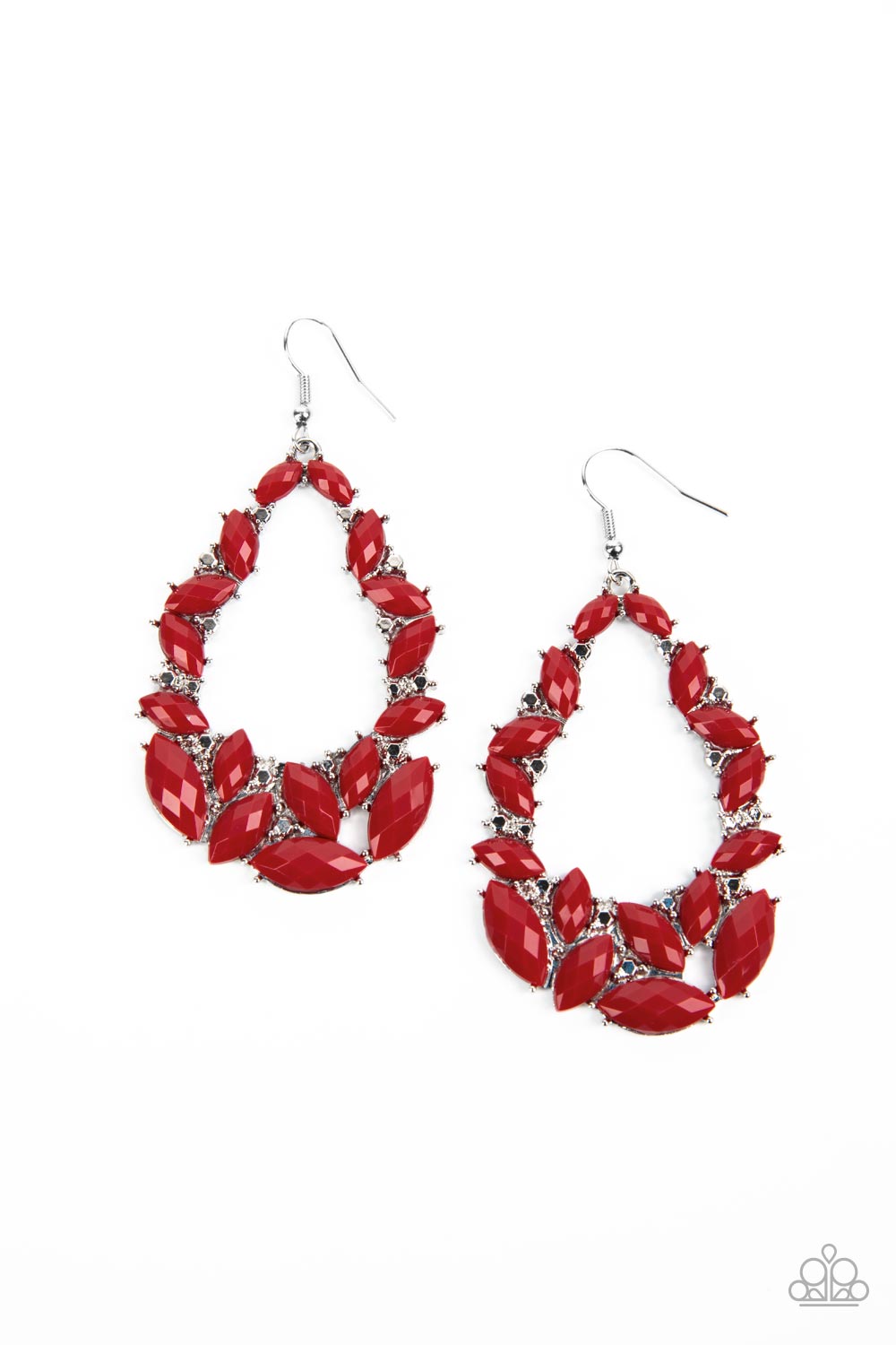 Tenacious Treasure Paparazzi Accessories Earrings - Red