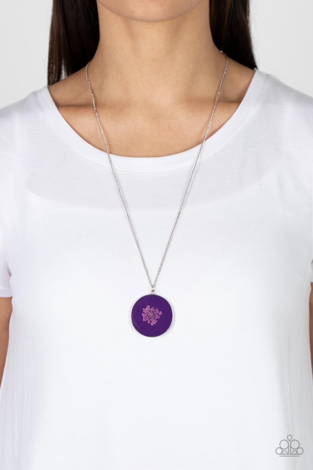 Prairie Picnic Paparazzi Accessories Necklace with Earrings - Purple