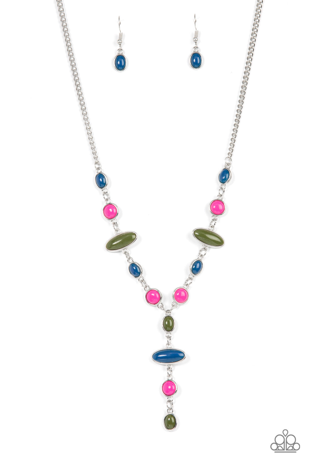 Authentically Adventurous Paparazzi Accessories Necklace with Earrings Multi