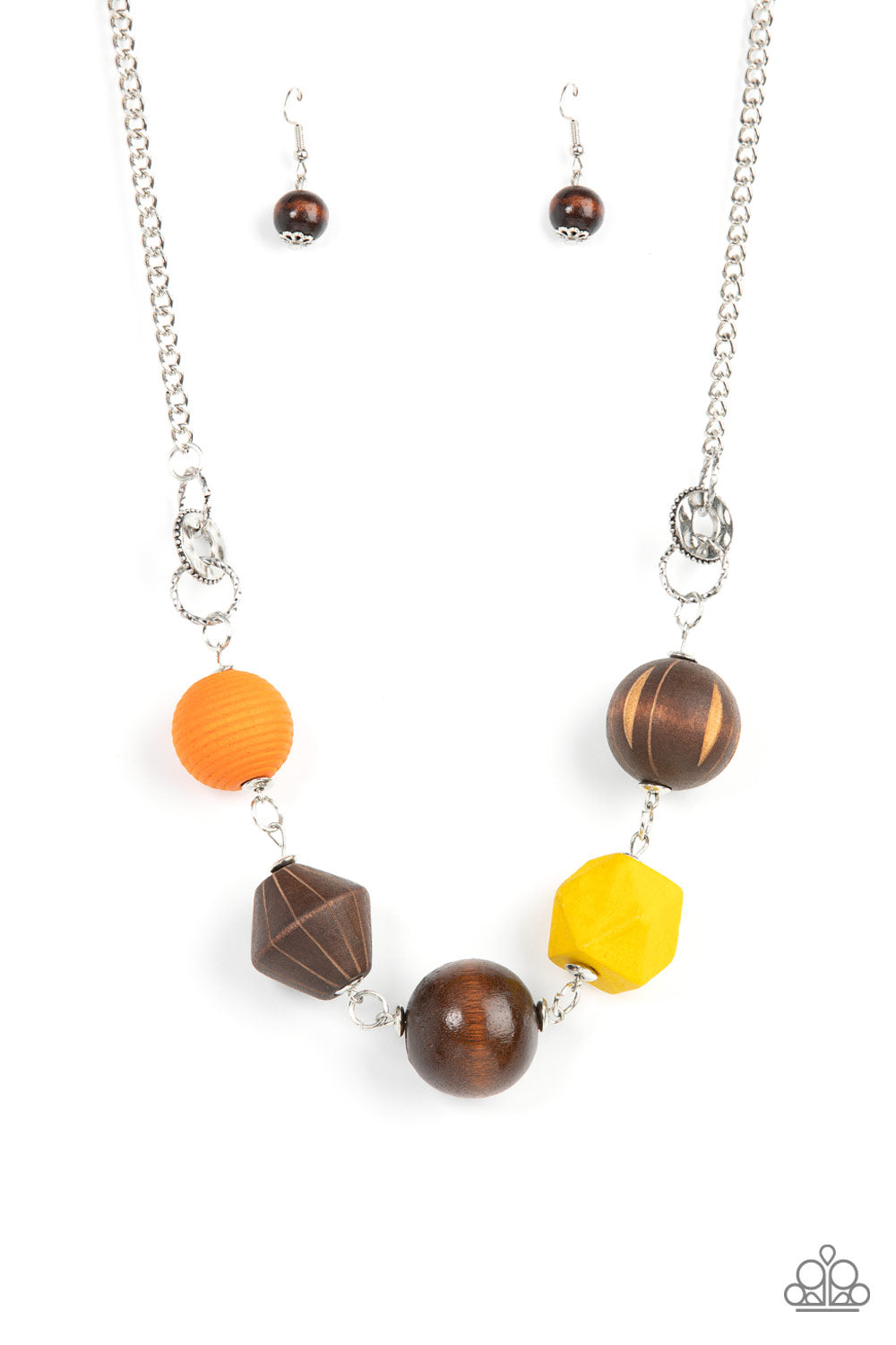 Eco Extravaganza Paparazzi Accessories Necklace with Earrings Multi
