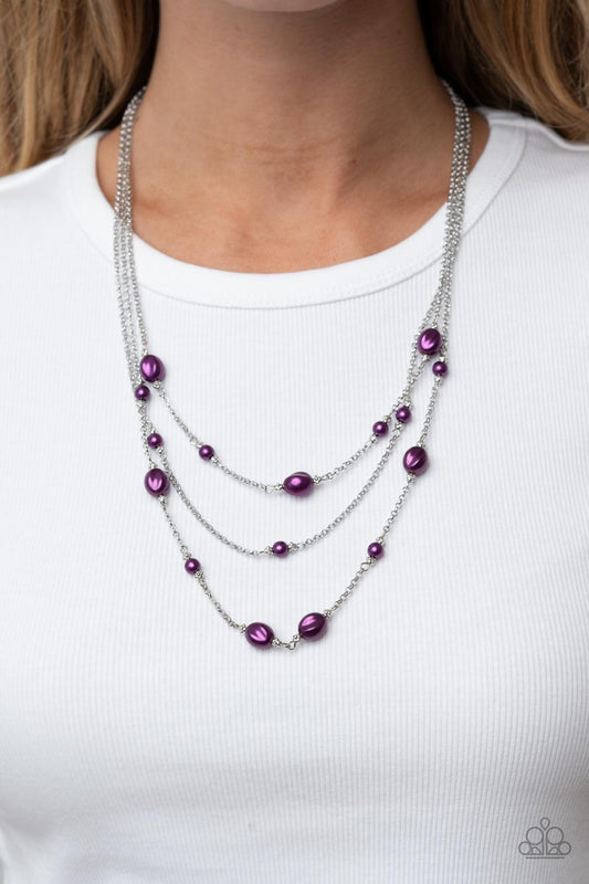 Pearlicious Pop Paparazzi Accessories Bracelet Purple