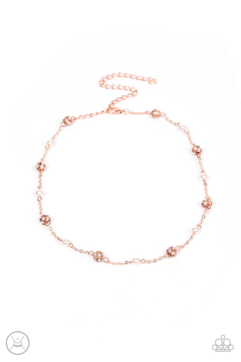 Rumored Romance Paparazzi Accessories Choker with Earrings Copper