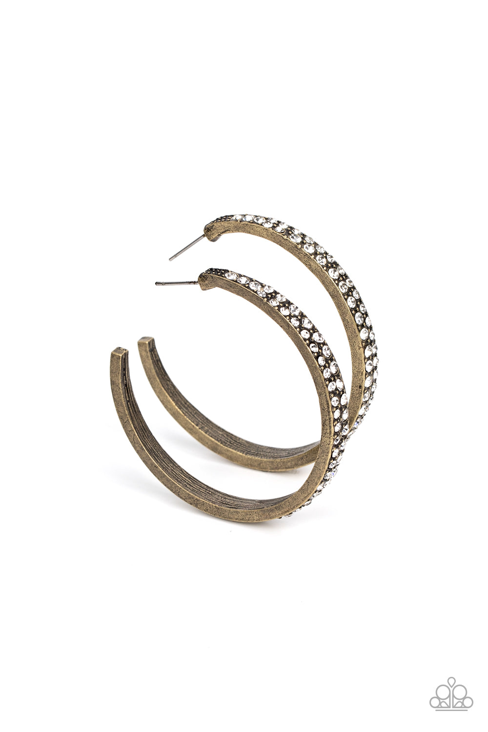 Tick, Tick, Boom! Paparazzi Accessories Hoop Earrings - Brass