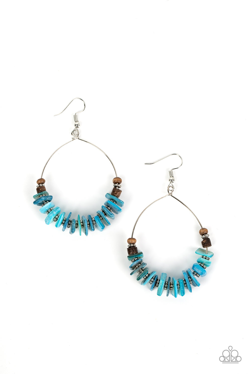 Hawaiian Kiss Paparazzi Accessories Earrings - Blue