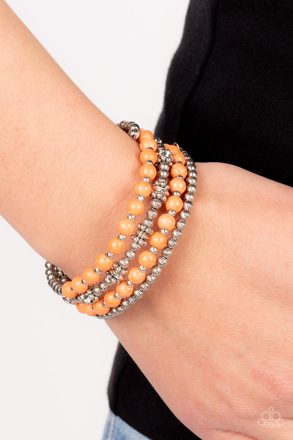 Road Trip Remix Paparazzi Accessories Bracelet Orange