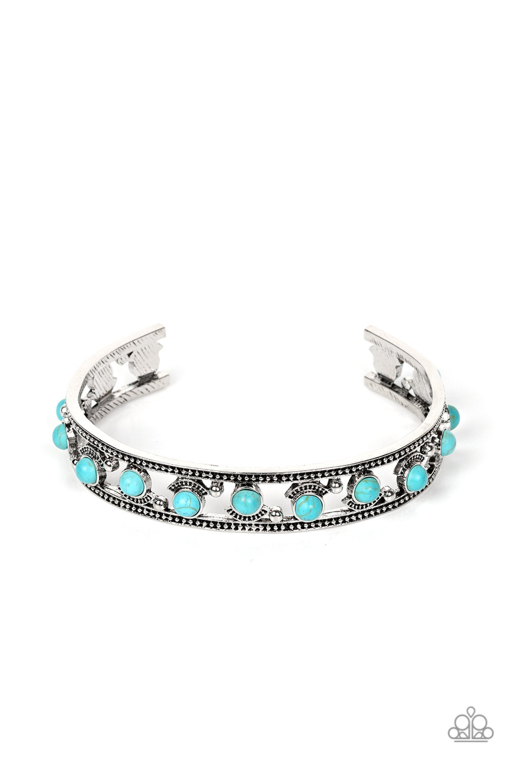 Badlands Bliss Paparazzi Accessories Cuff Bracelet Blue