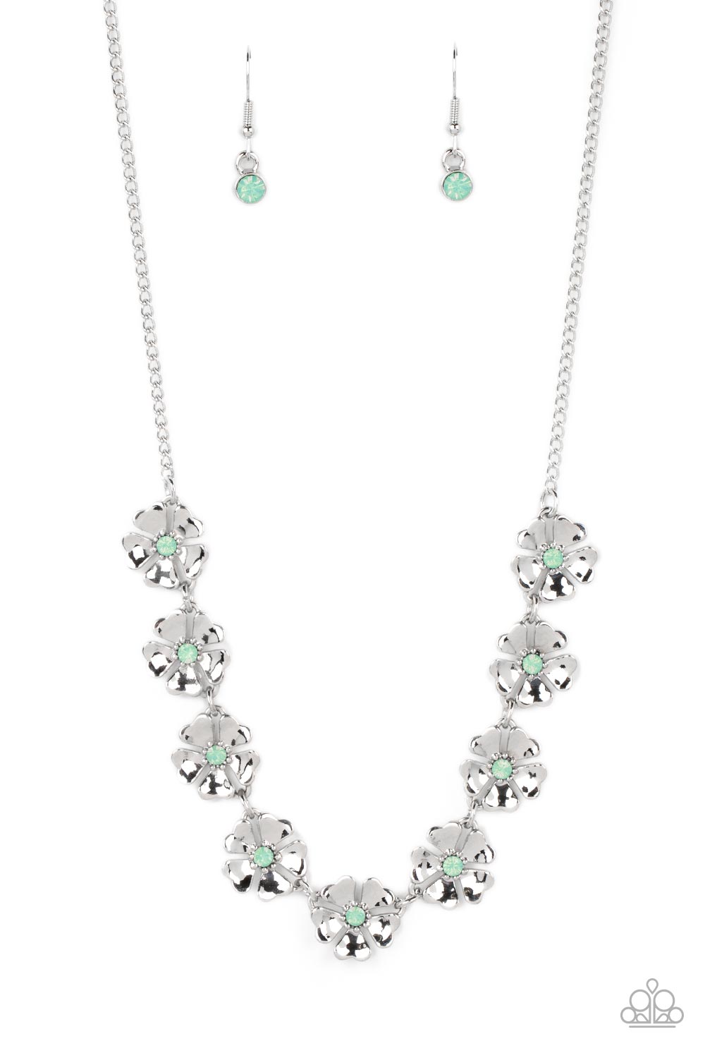 Petunia Palace Paparazzi Accessories Necklace with Earrings - Green