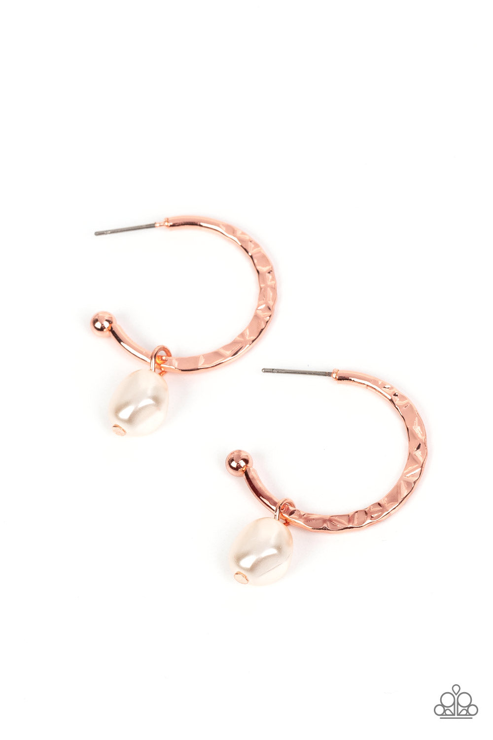 GLAM Overboard Paparazzi Accessories Earrings - Copper