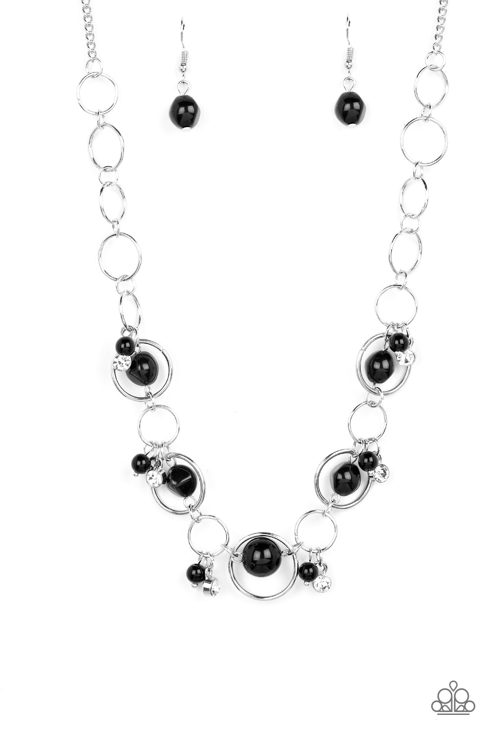 Think of the POSH-ibilities! Paparazzi Accessories Necklace with Earrings Black