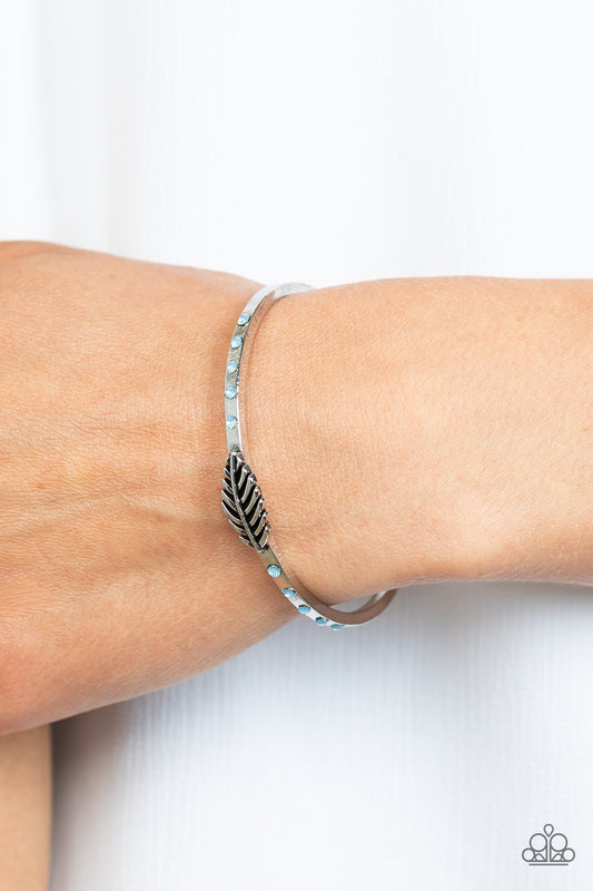 Free-Spirited Shimmer Paparazzi Accessories Bracelet Blue