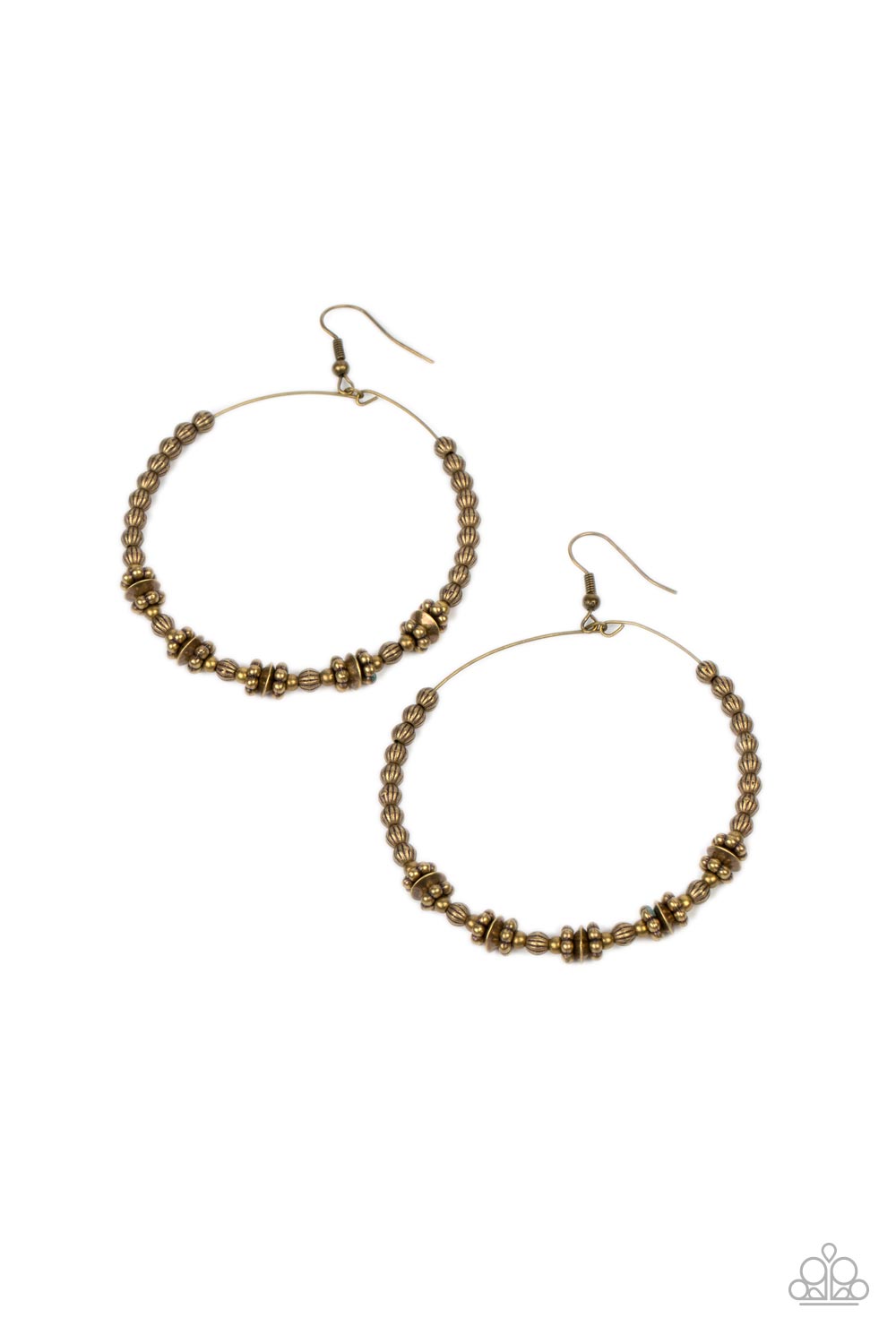 Simple Synchrony Paparazzi Accessories Earrings Brass