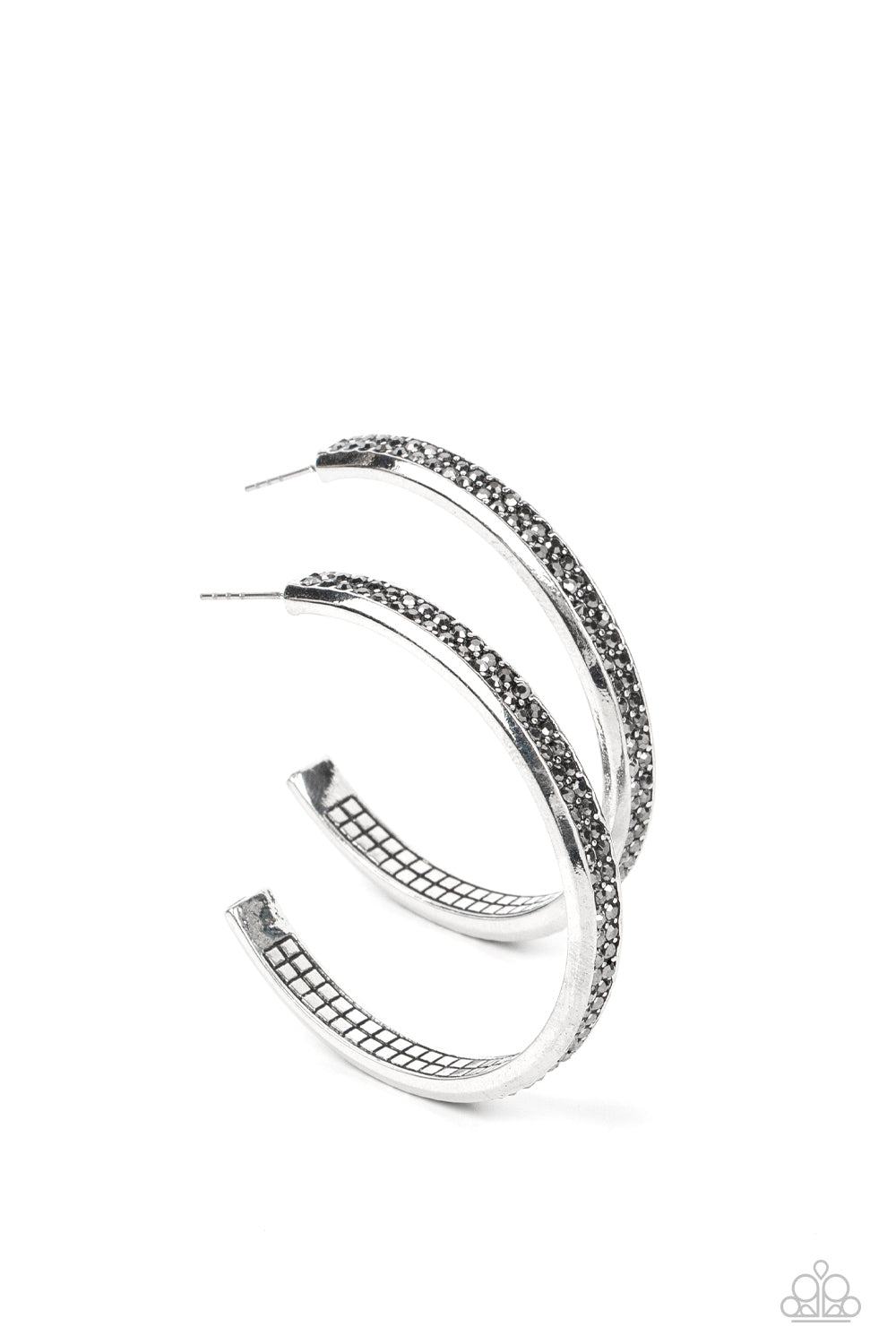 Flash Freeze Paparazzi Accessories Hoop Earrings Silver