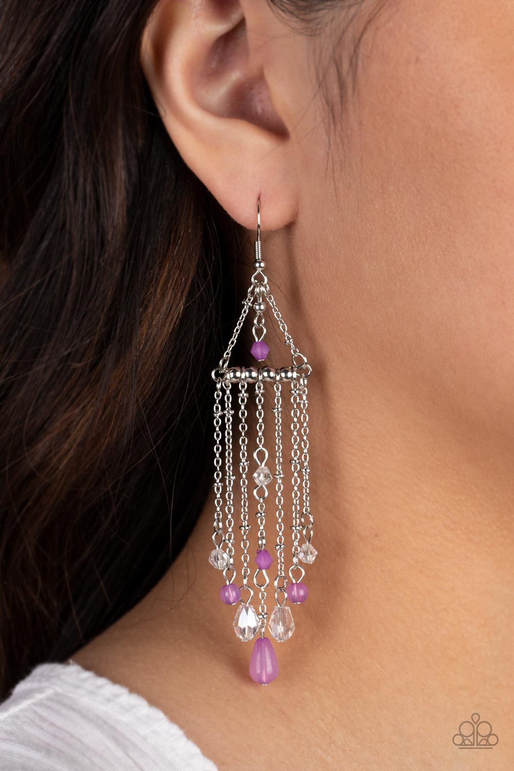 Marina Breeze Paparazzi Accessories Earrings - Purple