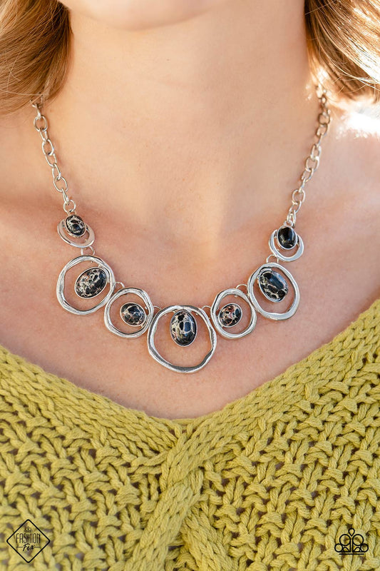 Marble Medley Paparazzi Accessories Necklace with Earrings
