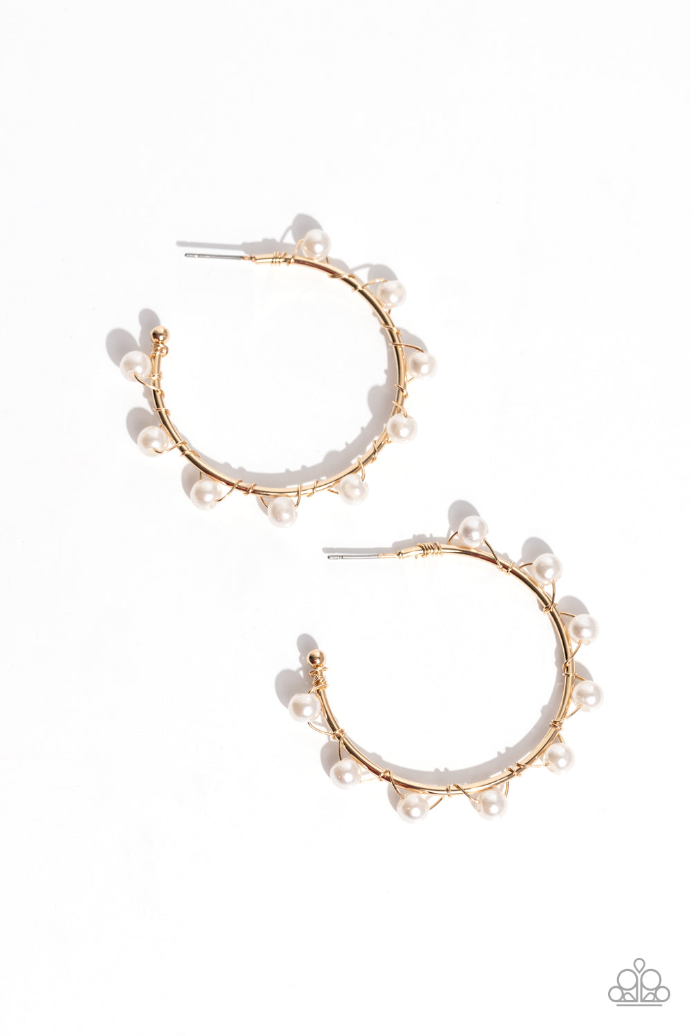 Night at the Gala Paparazzi Accessories Hoop Earrings Gold