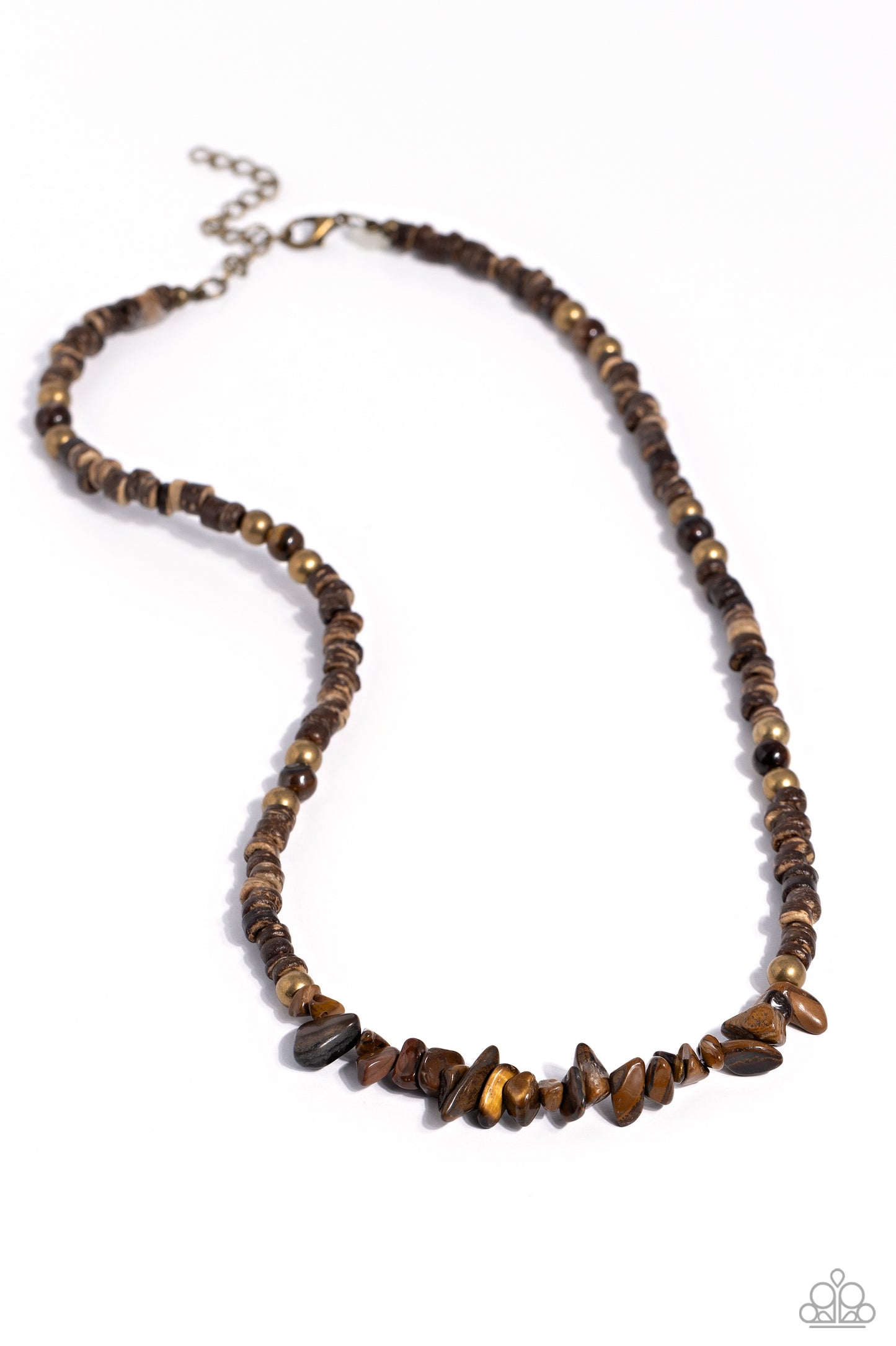 Wild Woodcutter Paparazzi Accessories Necklaces - Brass
