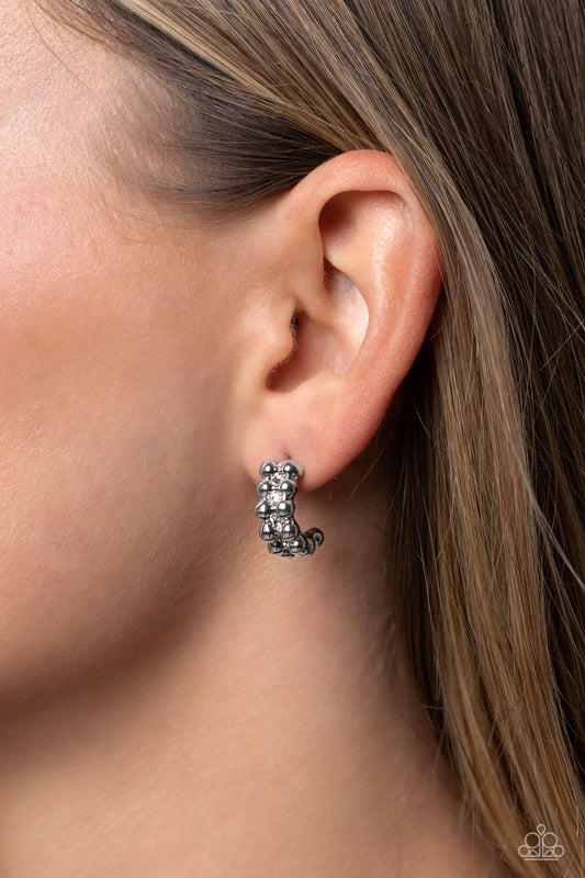 Bubbling Beauty Paparazzi Accessories Hoop Earrings Silver