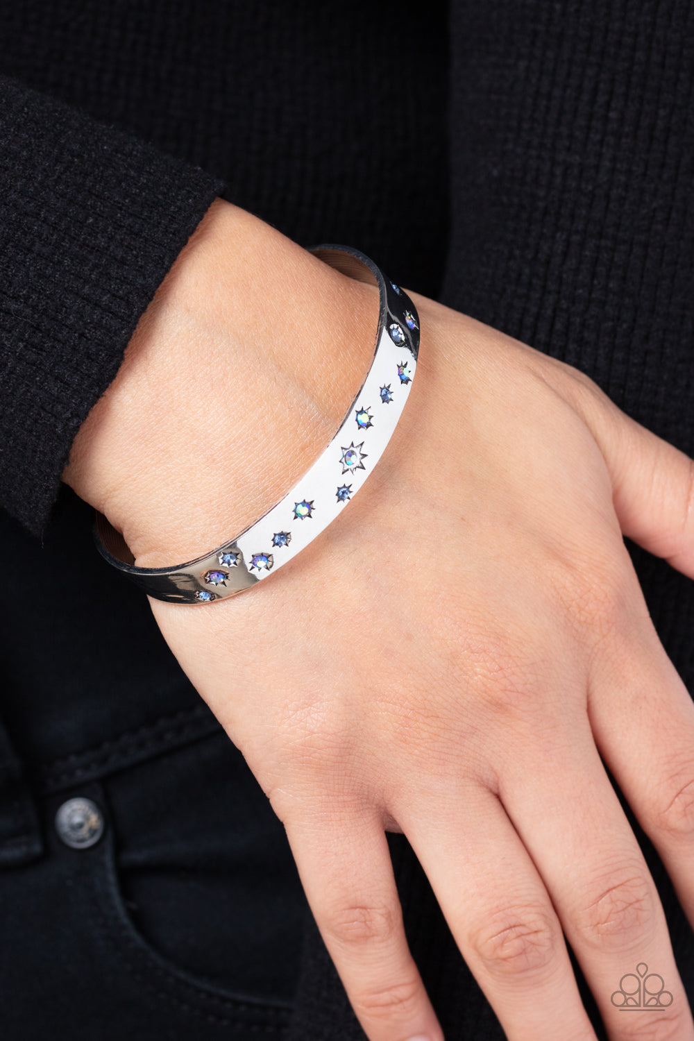 Starburst Shimmer Paparazzi Accessories Bracelet Blue