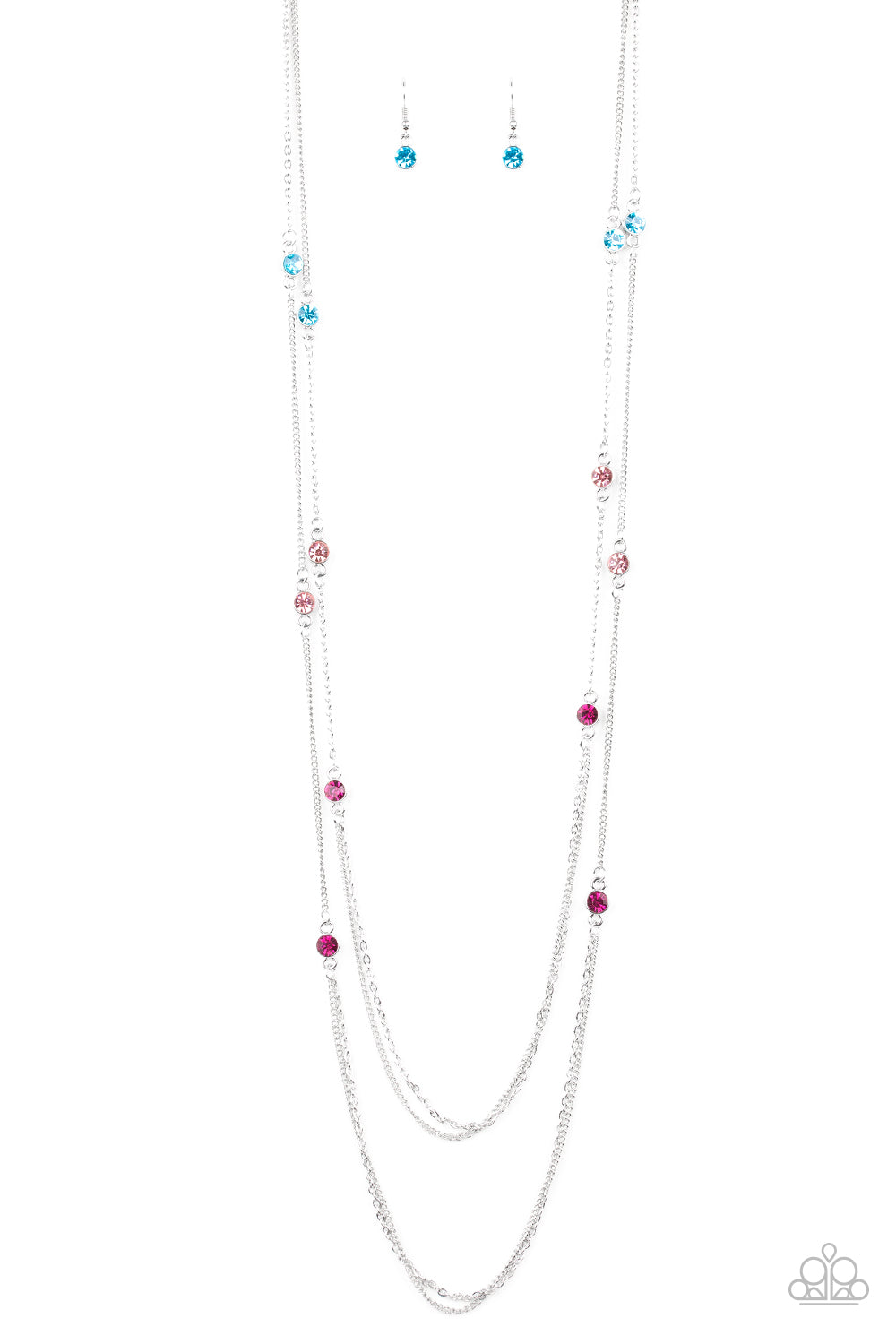 Sparkle of the Day Paparazzi Accessories Necklace With Earrings