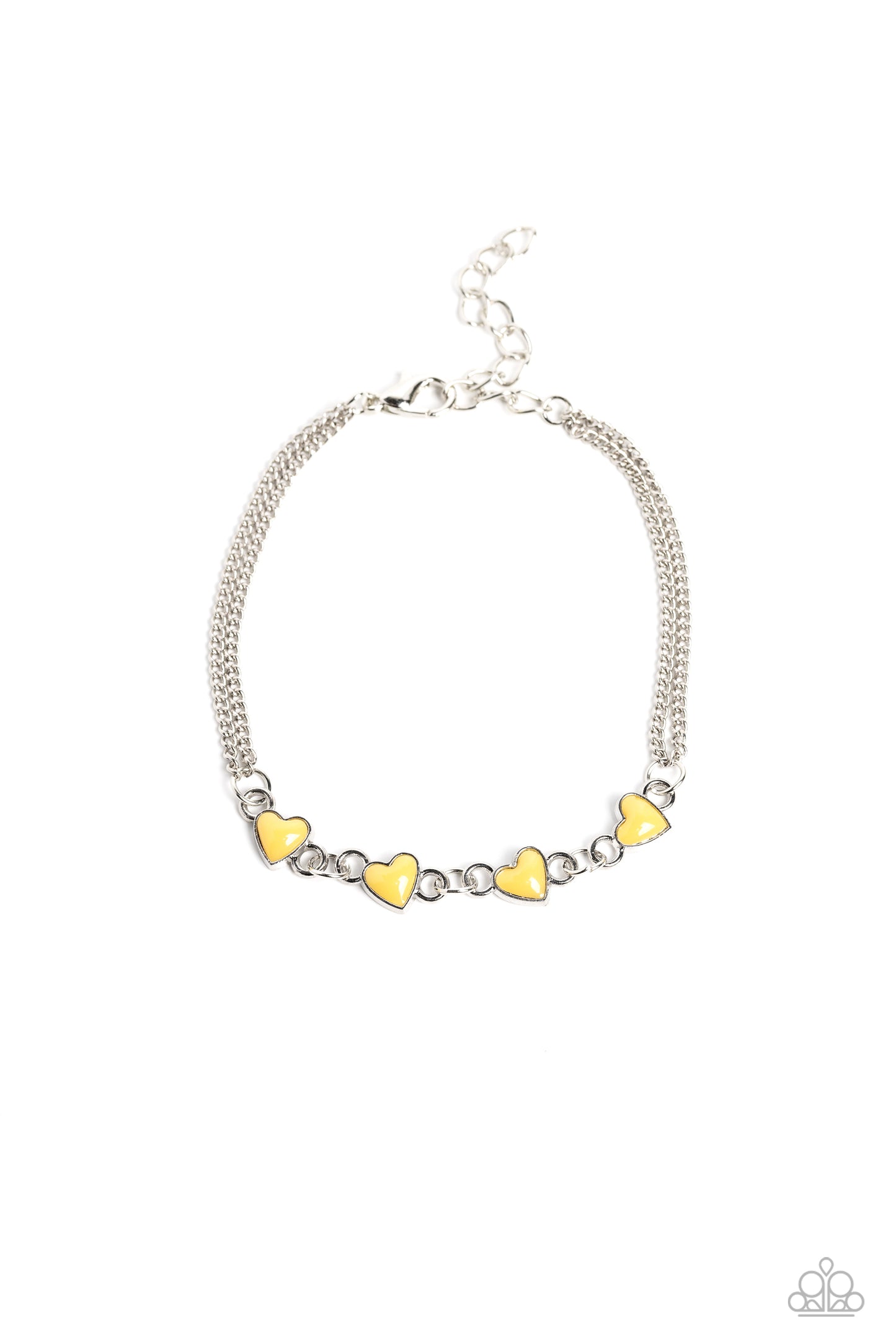 Smitten Sweethearts Paparazzi Accessories Bracelet Yellow