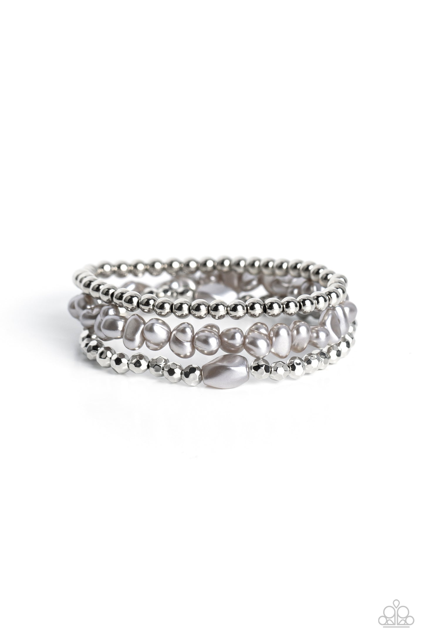 Effulgent Exchange Paparazzi Accessories Bracelet - Silver