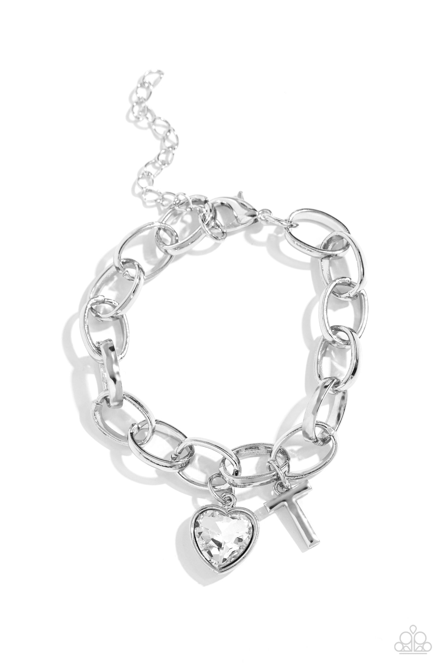 Guess Now Its INITIAL Paparazzi Accessories Bracelet White - T
