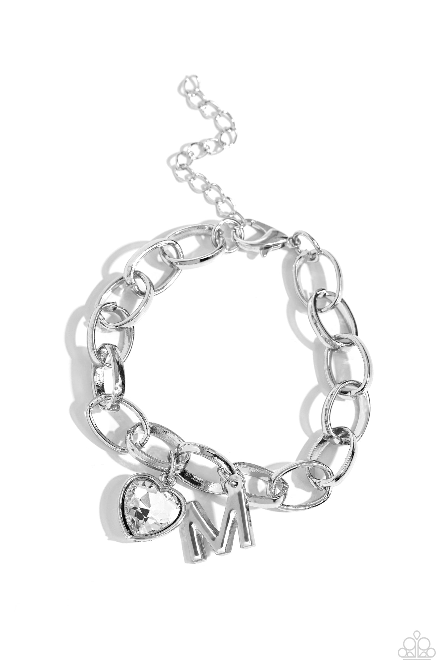 Guess Now Its INITIAL Paparazzi Accessories Bracelet White - M