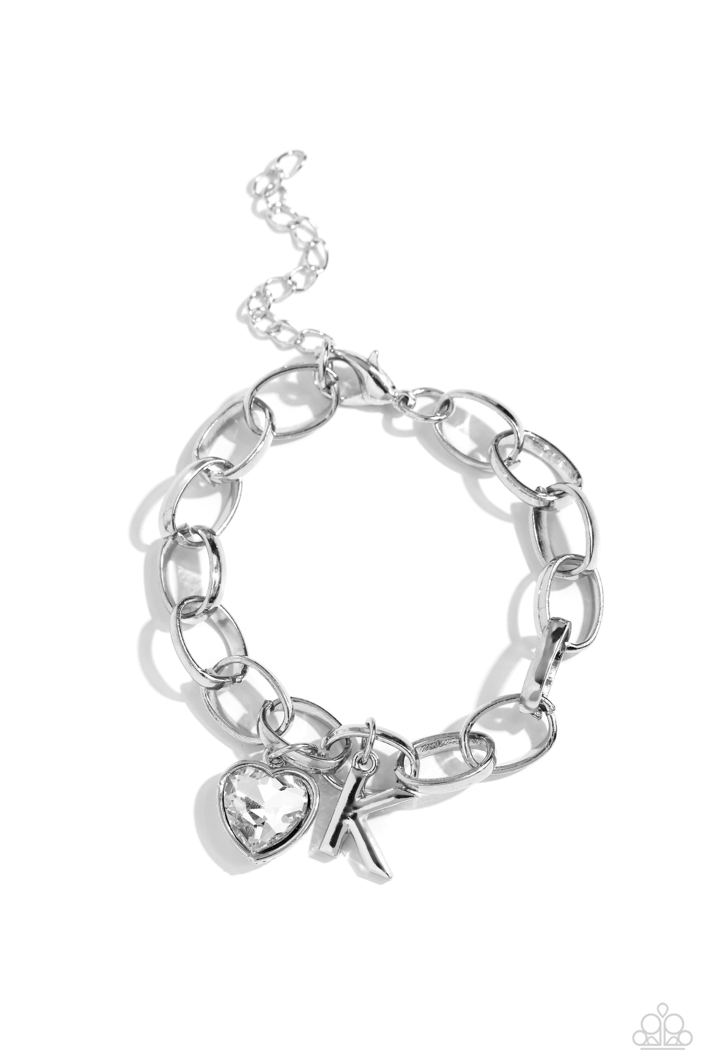 Guess Now Its INITIAL Paparazzi Accessories Bracelet White - K