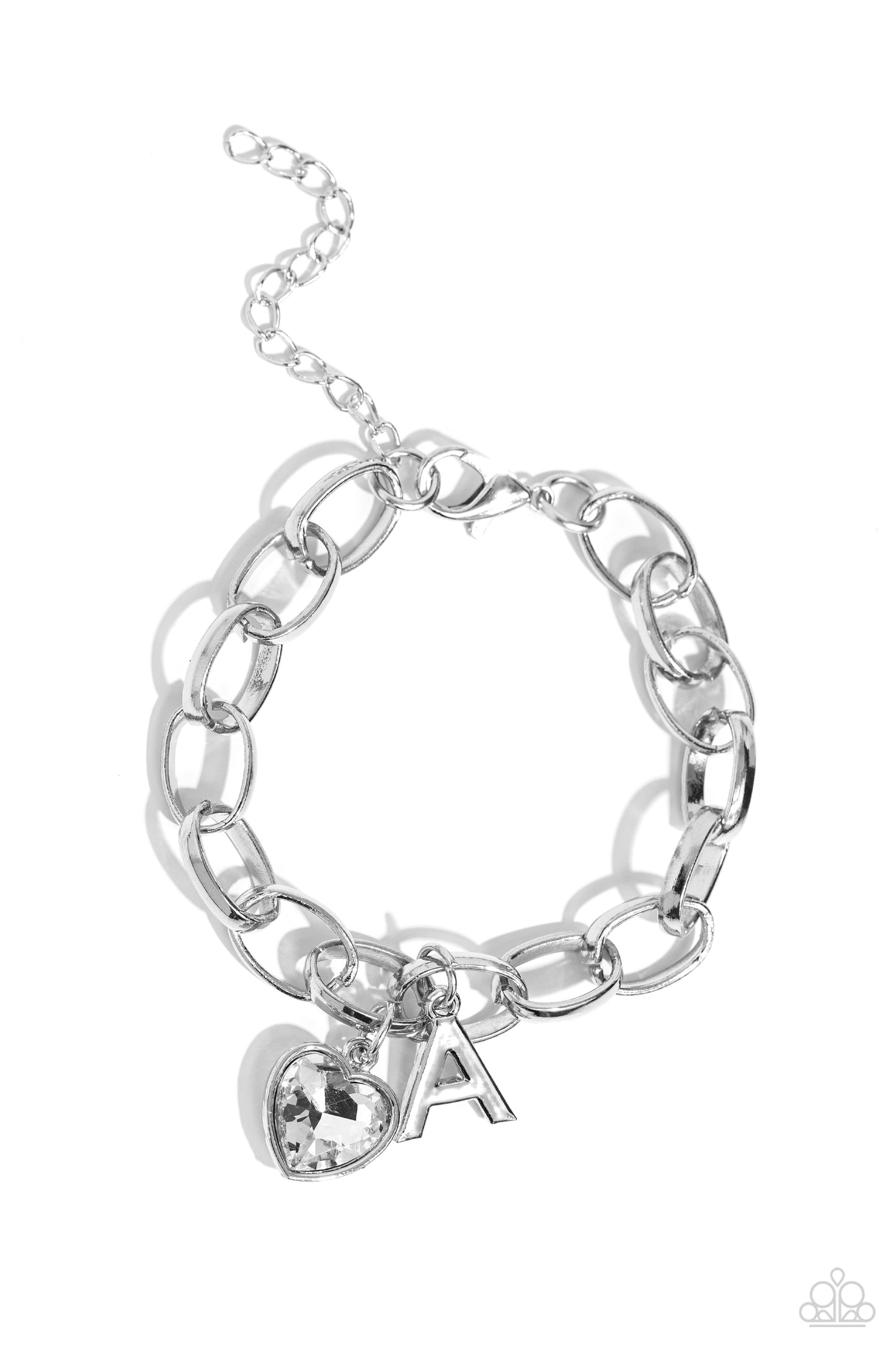 Guess Now Its INITIAL Paparazzi Accessories Bracelet White - A