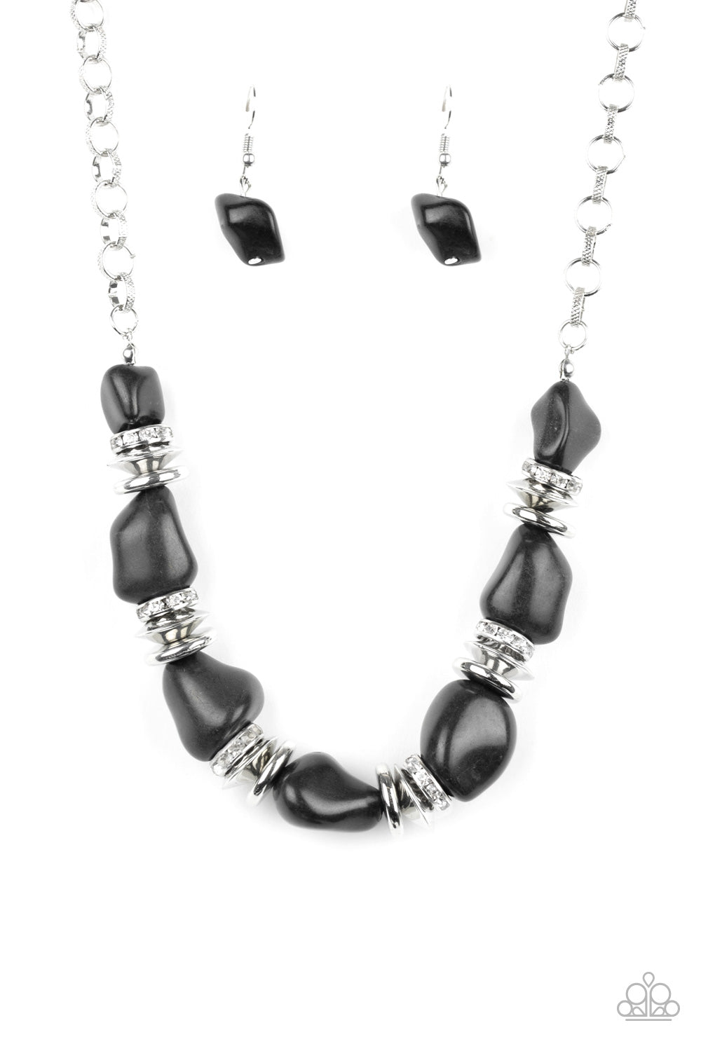 Stunningly Stone Age Paparazzi Accessories Necklace with Earrings