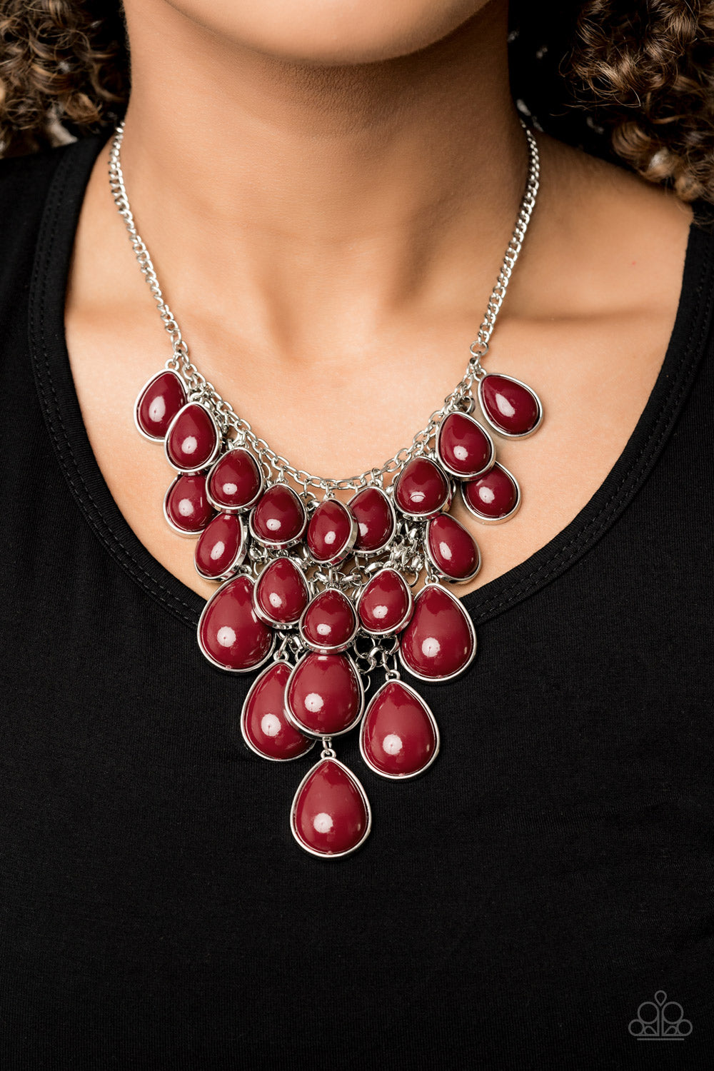 Shop Til You Teardrop Paparazzi Accessories Necklace with Earrings