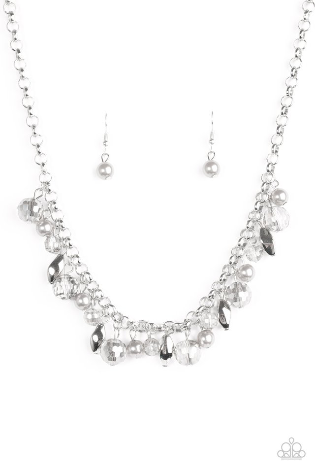 Bling Down the Curtain Paparazzi Accessories Necklace with Earrings