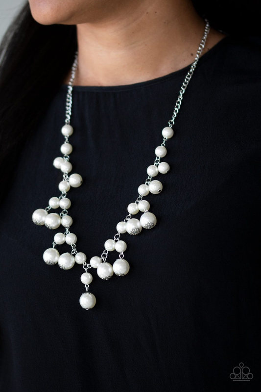 Soon to be Mrs. Paparazzi Accessories White Necklace with Earrings