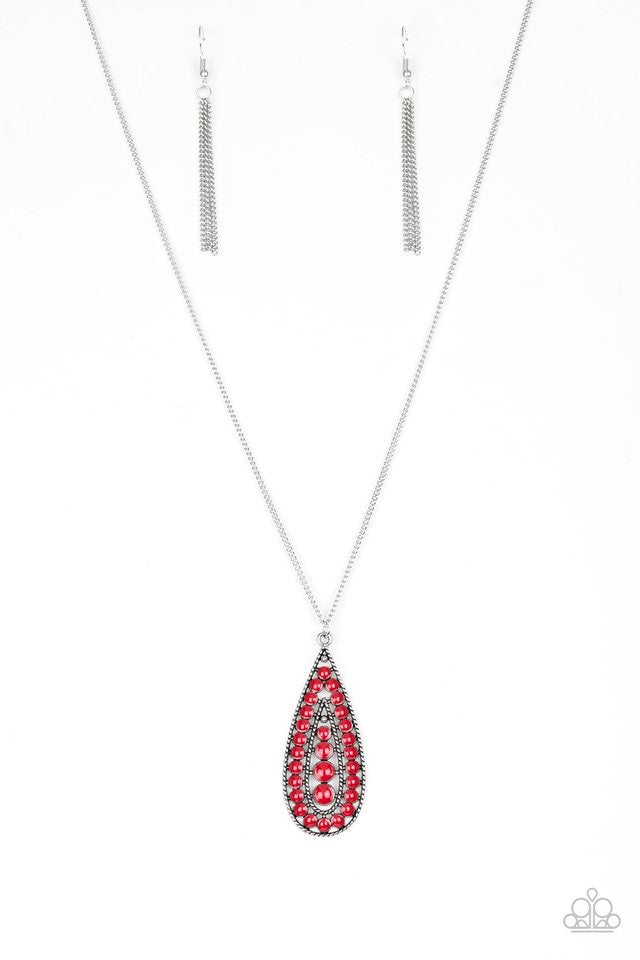 Tiki Tease Paparazzi Accessories Necklace with Earrings