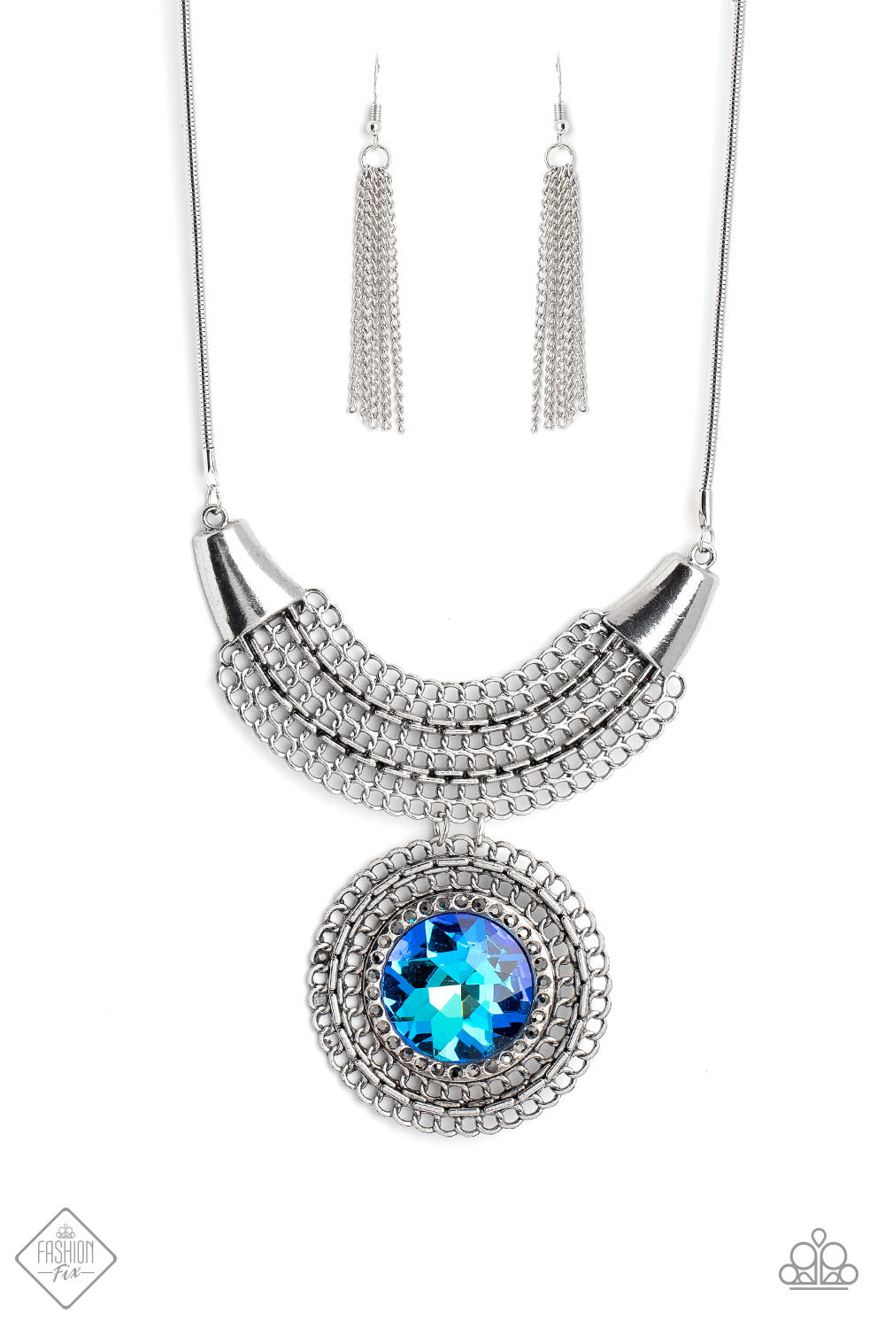 Excalibur Extravagance Paparazzi Accessories Necklace with Earrings