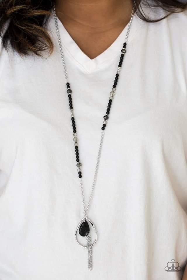 Teardroppin  Tassels Paparazzi Accessories Necklace with Earrings